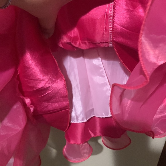 ❤️ Pink Cinderella or Barbie Dress; multi-layered tulle and sequins - Picture 5 of 8